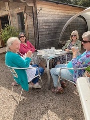 Valerie, Evelyn, Ann and Maggie   Out of picture, Jenny C and Heather